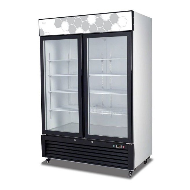 Migali 2-Door Glass Freezer